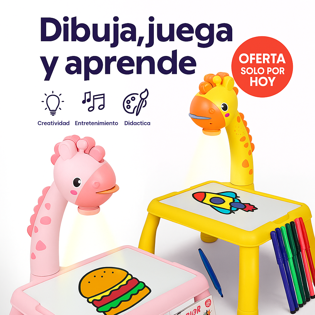 Mesa Proyector para Criaturas 🎨🌈