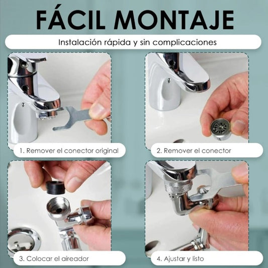 Accesorio Para Canilla Anti Splash Aqua 360 © Cocina